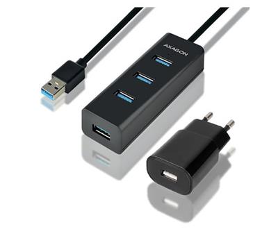 AXAGON HUE-S2BP 4x USB3.0 CHARGING hub 1.2m cable vč. AC adapteru