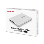 AXAGON RSS-M2SD, SATA - M.2 SATA SSD, interní 2.5" ALU box