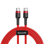 Baseus Cafule Series nabíjecí/datový kabel USB-C na USB-C PD2.0 60W Flash 1m,červený