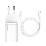 Baseus Super SI set adaptéru USB-C 20W a kabelu USB-C do Lightning 1m,bílý