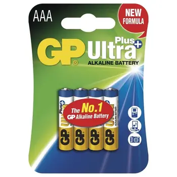 BAT Baterie GP Ultra Plus Alkaline AAA 1,5V (LR03) 4 pack