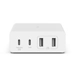 Belkin 108W 4-portová nástěnná nabíječka USB-C GaN (USB-C 96W + USB-A 12W), 2m USB-C kabel - bílá