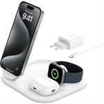 Belkin BOOST CHARGE™ Qi2 15W 3v1 Magnetický nabíjecí stojan, skládací, bílá loading=