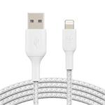 Belkin Lightning kabel, 2m, bílý - odolný