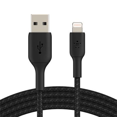 Belkin Lightning kabel, 2m, černý - odolný