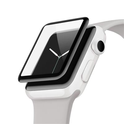 Belkin UltraCurve ochranné sklo pro Apple Watch Series 2/3 zahnuté (38 mm)-water resistant