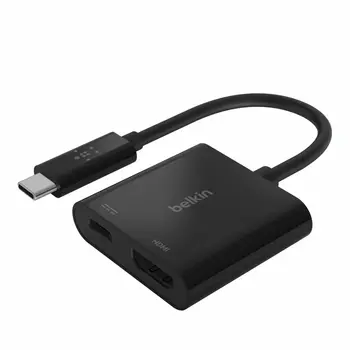 Belkin USB-C adaptér na HDMI + 60W napájení, černá