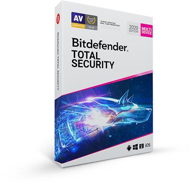 Bitdefender Total Security 2020 10 zařízení na 1 rok + dárek powerbanka Xiaomi