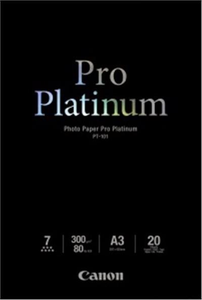 Canon Photo Paper Pro Platinum - A3 (297 x 420 mm) - 300 g/m2 - 20 listy fotografický papír - pro PIXMA Pro9000, Pro9500