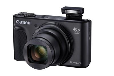 Canon PowerShot SX740HS, Black - 20MP, 40x zoom, 24-960mm, 4K