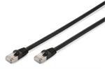 CAT 6 S-FTP outdoor patch cable, Cu, PE, AWG 27/7, length 3 m, black sheath color