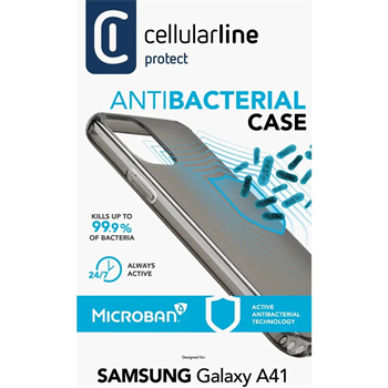 Cellularline Antimicrob,antimikrobiální kryt Samsung Galaxy A41,černý