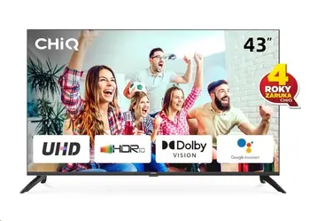 CHiQ U43G7LX Smart TV 43",4K,Android,Dolby Vision,Frameless