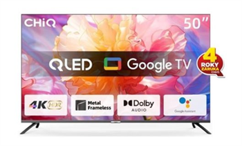 CHiQ U50QM8E TV 50", UHD, QLED, smart, Google TV, dbx-tv, Dolby Audio, Frameless