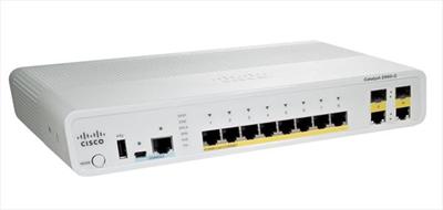 Cisco Catalyst 2960CX Switch 8 GE PoE+ 124W, 2x1G SFP, 2x1G Copper, Lan Base