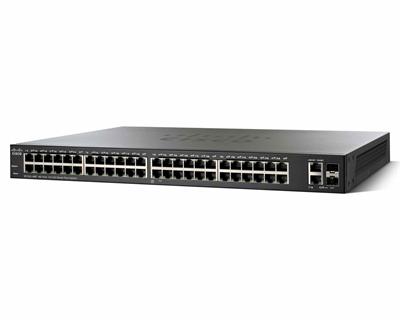 Cisco SF220-48P 48-Port PoE 10/100 Smart Plus Switch, PoE 375W/48ports