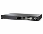 Cisco SG220-26P 26-Port Gigabit PoE Smart Plus Switch, PoE 180W/24ports