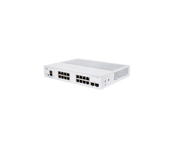 Cisco switch CBS350-16T-2G-EU (16xGbE,2xSFP,fanless) - REFRESH