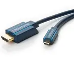 ClickTronic HQ OFC HDMI <> micro HDMI, zlacené, HDMI HighSpeed with Ethernet 2m