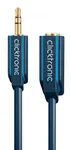 ClickTronic HQ OFC kabel jack 3.5mm stereo prodlužovací,M/F,1.5m