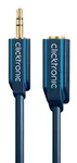 ClickTronic HQ OFC kabel jack 3.5mm stereo prodlužovací,M/F,3m