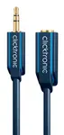 ClickTronic HQ OFC kabel jack 3.5mm stereo prodlužovací,M/F,5m