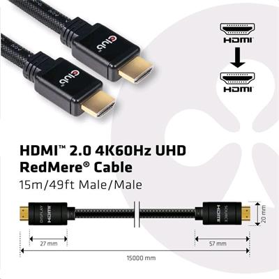 Club3D Kabel HDMI 2.0 aktivní,High Speed 4K UHD,Redmere (M/M),15m