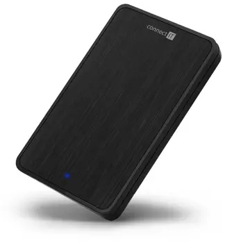 CONNECT IT ToolFree LITE externí box pro 2,5" HDD/SDD SATA, USB 3.0, ČERNÝ