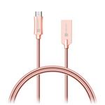 CONNECT IT Wirez Steel Knight Micro USB - USB, metallic rose-gold, 2,1A , 1 m