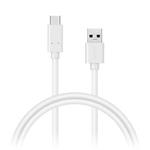 CONNECT IT Wirez USB C (Type C) - USB, tok proudu až 3A !, bílý, 2 m