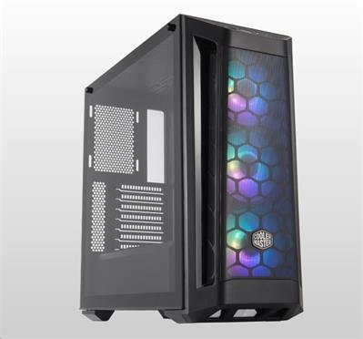 Cooler Master case MasterBox MB511 aRGB, E-ATX, Mid Tower, černá, bez zdroje