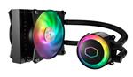 Cooler Master vodní chladič MasterLiquid ML120R RGB, 157mm x 120mm Radiátor, 2 x 120mm RGB ventilátory, Univ. socket