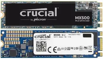 Crucial MX500 SSD 500GB SATA III M.2 2280SS 3D NAND TLC 7mm (čtení/zápis: 560/510MB/s; 90/95K IOPS)