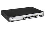 D-Link 10-port 10/100/1000 Gigabit PoE Smart Switch including 2 Combo 1000BaseT/SFP