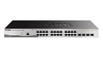 D-Link DGS-1210-28/ME L2+ Gigabit Managed switch, 24x GbE, 4x SFP, Metro Ethernet