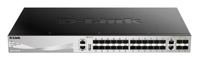 D-Link DGS-3130-30S L3 Stackable Managed switch, 24x SFP, 2x 10G RJ-45, 2x 10G SFP+