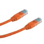 DATACOM Patch cord UTP CAT5E 0,5m oranžový