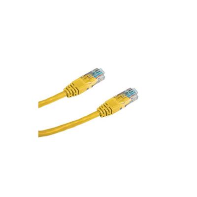 DATACOM Patch cord UTP CAT6 0,5m žlutý