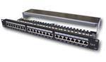 DATACOM Patch panel 19" STP 24 port CAT6A LSA 1U BK (3x8p) / VL