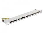 Delock 19” Patch Panel 24 Port Cat.6 0.5 U grey