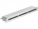 Delock 19” Patch Panel 24 Port Cat.6 grey