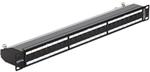 Delock 19" Patch Panel 24 Port Cat.6A black 