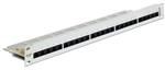 Delock 19" Patch Panel 25 Port Cat.3 ISDN grey 