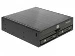 Delock 5.25” Mobilní rámeček pro 1 x 5.25” Slim Drive + 2 x 2.5” SATA HDD / SSD