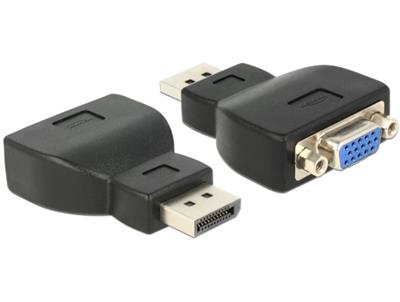 Delock adaptér Displayport 1.1 samec > VGA samice černý