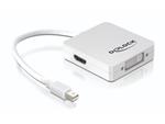 Delock adaptér DisplayPort mini (samec) na Displayport / HDMI / DVI 29 pin