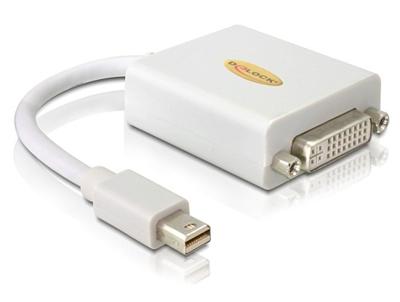 Delock adaptér DisplayPort mini (samec) na DVI 24+5 (samice), bílý