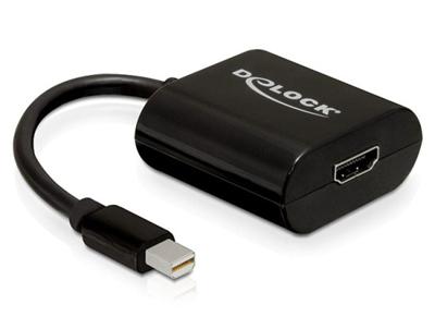 Delock adaptér DisplayPort mini (samec) na HDMI A (samice), černý