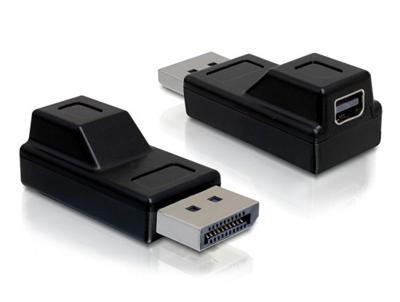 Delock adaptér Displayport samec > Displayport mini samice, černá