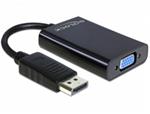 Delock Adaptér Displayport samec > VGA 15 pin samice + Audio + napájení